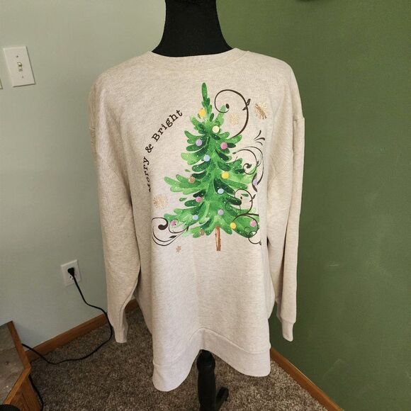 Dec. 25th Ladies Holiday Sweatshirt - Picture 4 of 7
